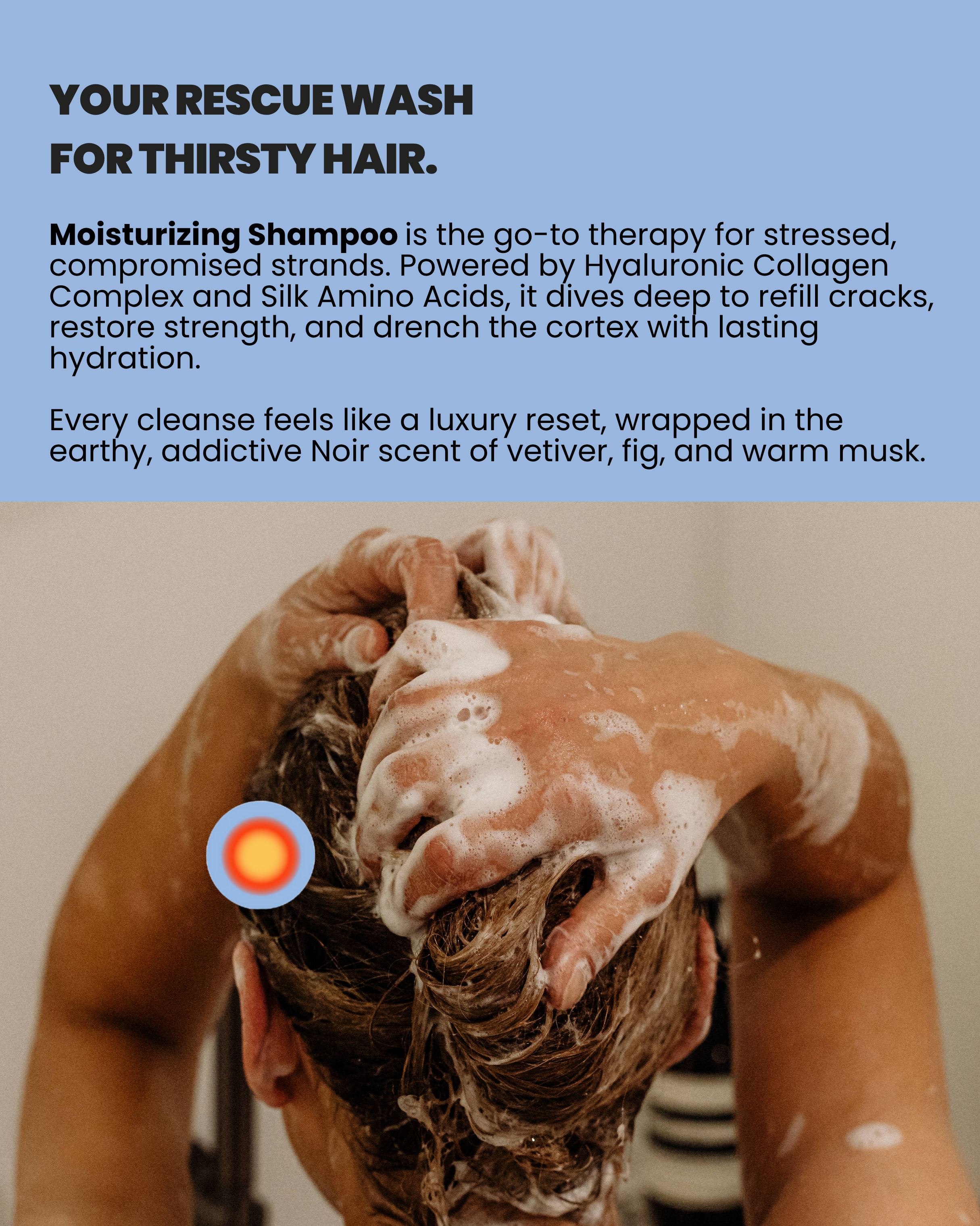 MOISTURIZING SHAMPOO| Step 1 - Cleanse